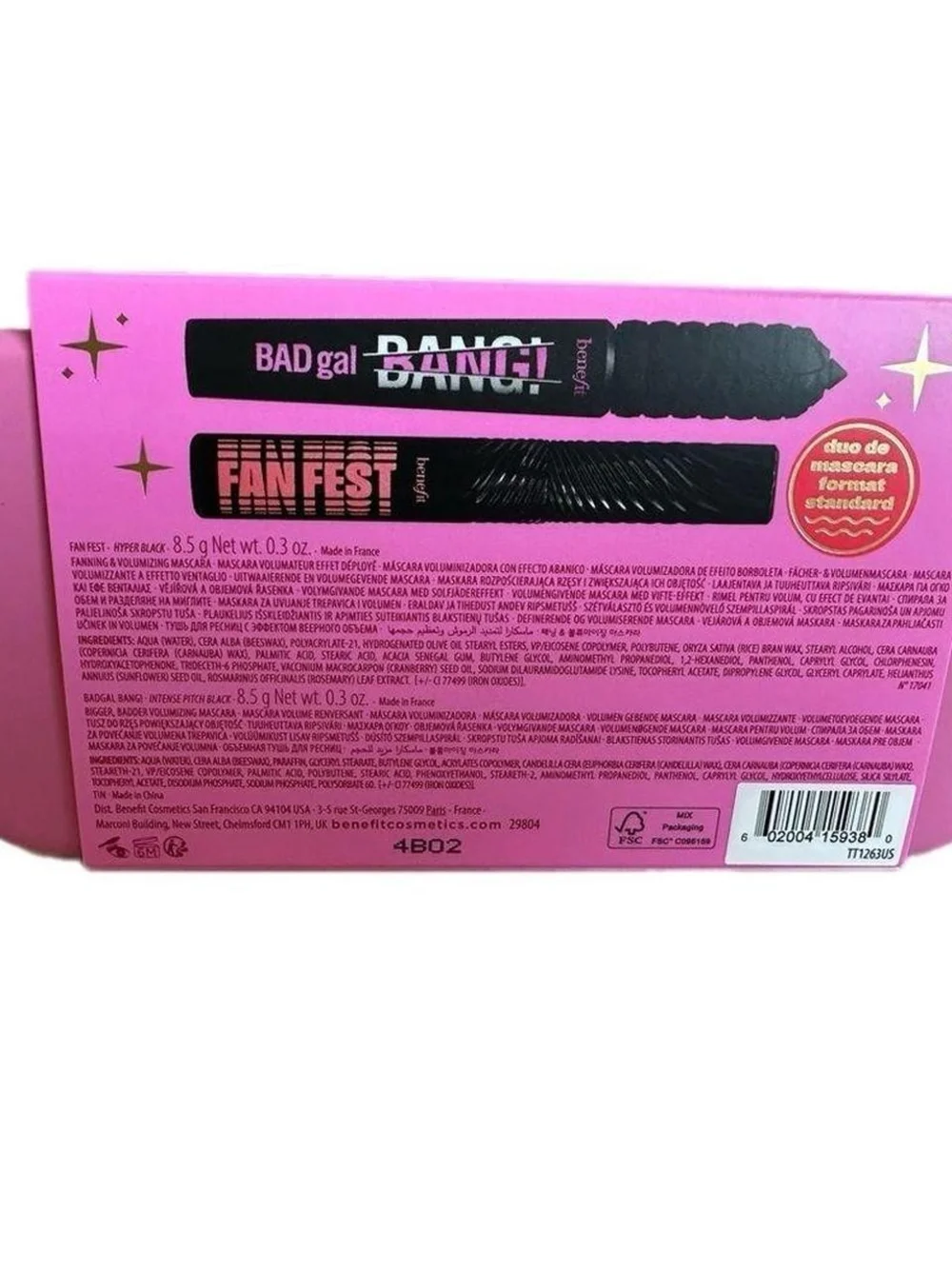 Benefit Wild Caight Lashes - Full Size: Badgal And Fanfest Mascara